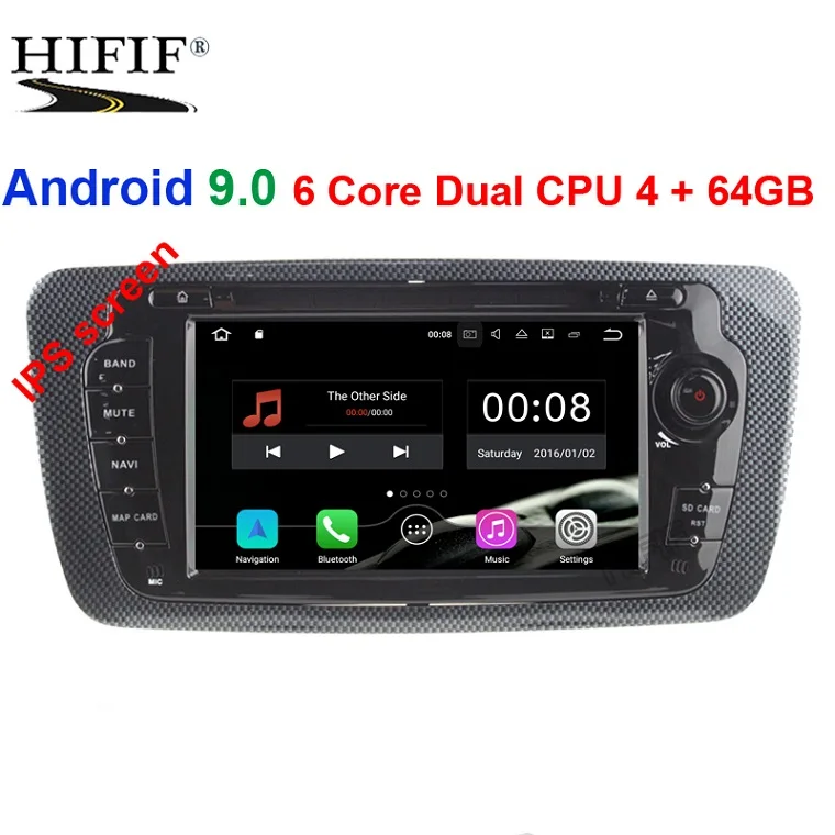 PX6 4GB 64GB 2 Din Авто Радио Android 9,0 для сиденья Ibiza 2009 2010 2011 2012 2013 CANBUS Автомобильный мультимедийный видео dvd-плеер gps навигация USB - Цвет: PX6 4GB 64GB