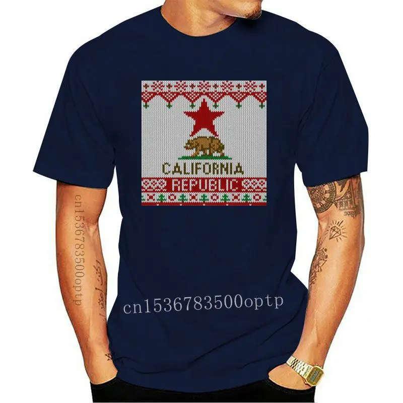 California Republic State Flag Print Mens Top T Shirts High Quality 100% Cotton Letter Tshirts Funny Russian Pentagram Tops Tees |