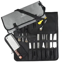 

WESSLECO Waterproof Chef Knife Travel Bag Portable Durable Knife Storage Pockets Cooking Chef Knife Bag