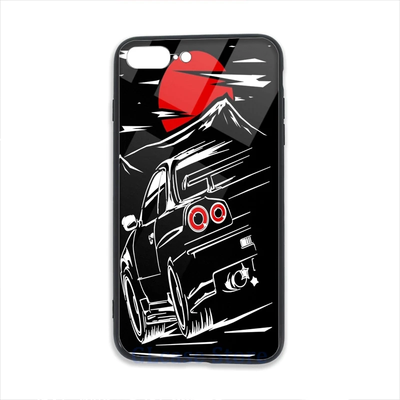 Чехол для телефона Nissan Skyline GTR 34 Haruna iPhone 12 Pro 11 X XR XS Max 8 7 6 6s Plus 5s мягкая стеклянная