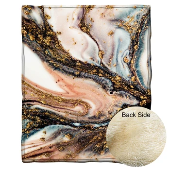 

Super Soft Velvet Dual Layers Cover Blanket Abstract Pattern Home Sofa Bed Bedspread Blanket for Kids Adult Camping Warm Blanket