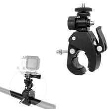 

Bike Handlebar Mount for Gopro 9/8/7/6/5 Sj7 Yi 4K AKASO Campark, Aluminium 360 Degree Rotation Motorcycle Bicycle Clamp Biking