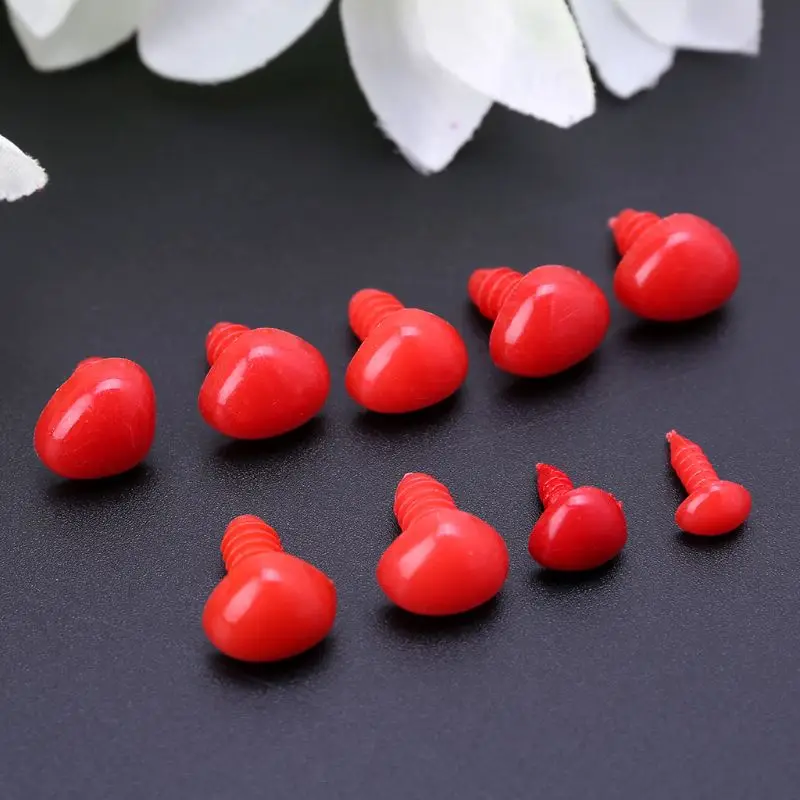 100 шт Пластиковые DIY куклы кукольные поделки в виде животных Безопасности Медведь нос для ручной работы детские игрушки E65D
