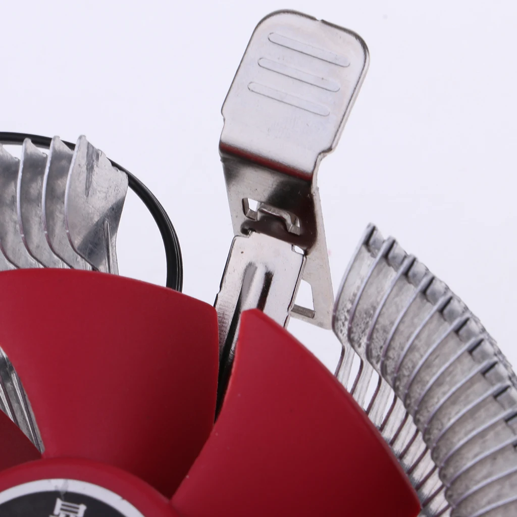 22 dBA Computer CPU Cooler Fan Radiator Heat Sink 7.5cm 7fan leaves for AMD