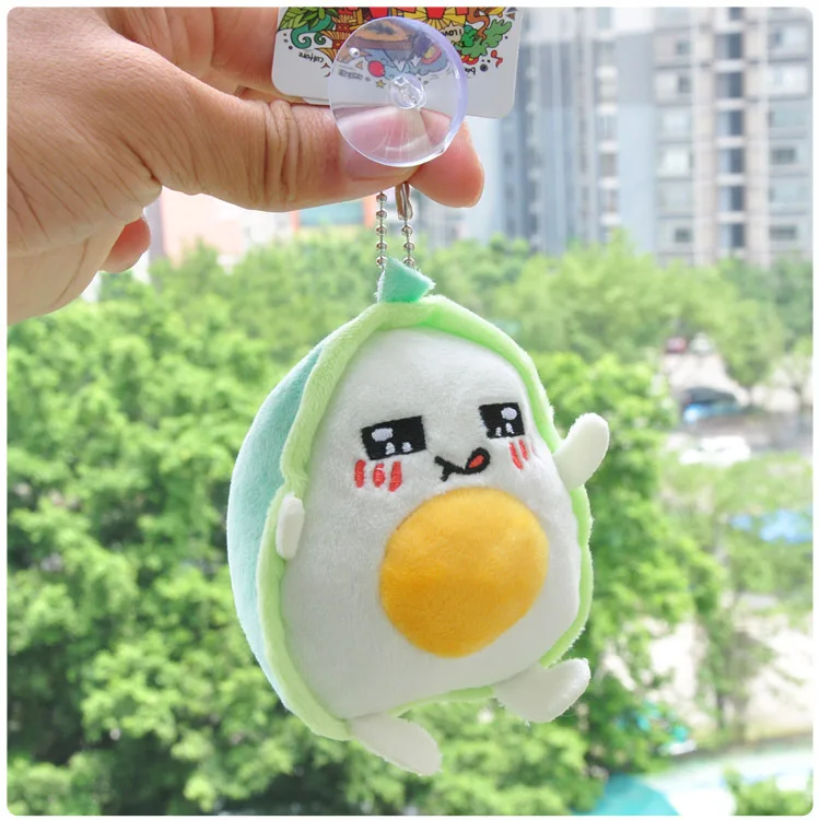 Kawaii Мультфильм Авокадо Фрукты плюшевые игрушки, забавные мягкие растения игрушечная Печать мальчики девочки антистресс кукла кулон для детей