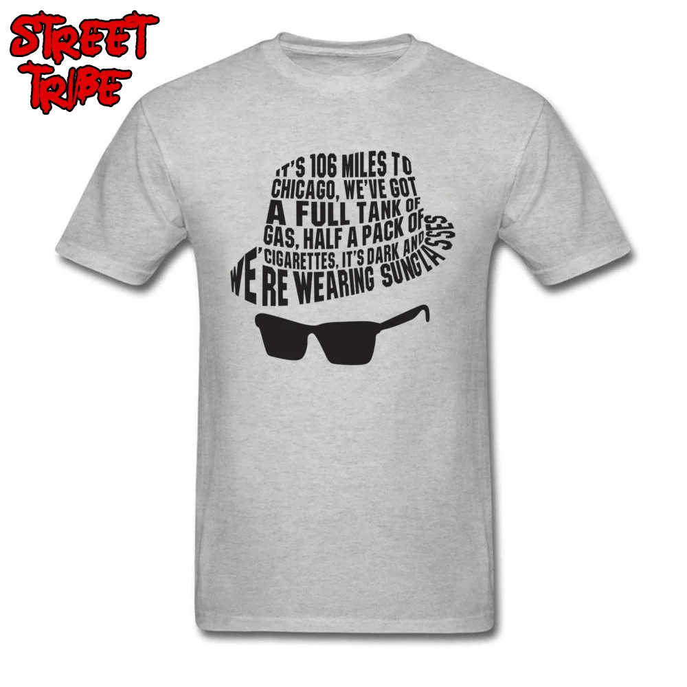 Blues Brothers T-shirt Men Letter T Shirt 2018 New Fashion Male Clothes Grey Tshirt Cotton Fabric Tops Tees Street Style Camisa |