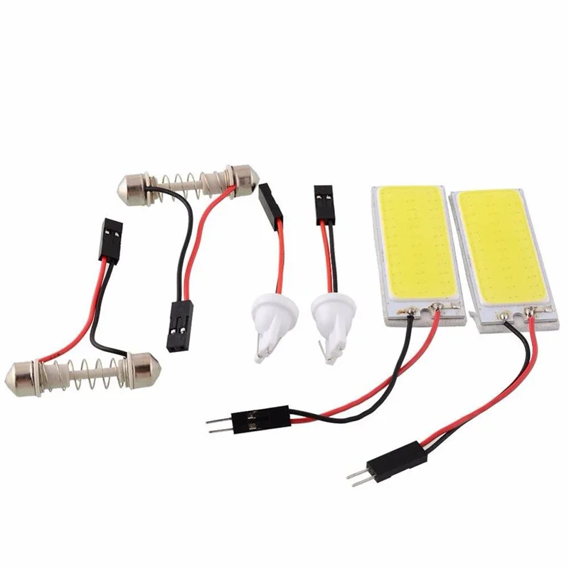 2 шт. супер яркий белый 190LM ксенон HID Белый 36 COB светодиодный Купол Карта светильник внутренняя панель автомобиля лампа 12 В рабочий светильник Высокое качество