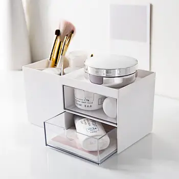 

Small Drawer Type Desktop Cosmetics Storage Box Dressing Table Makeup Box Lipstick Holder Makeup Brush Skin Care Finishing Box