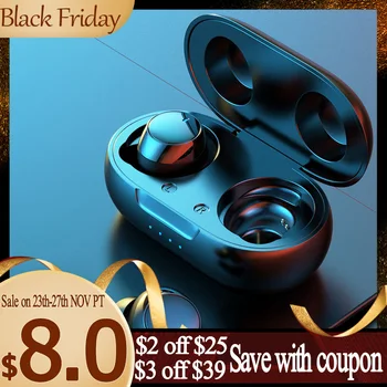 

TWS Wireless Bluetooth Earphone Sport Headphones Portable HiFi Stereo Sound Charging Box Mobile Gaming Heads For Samsung headset