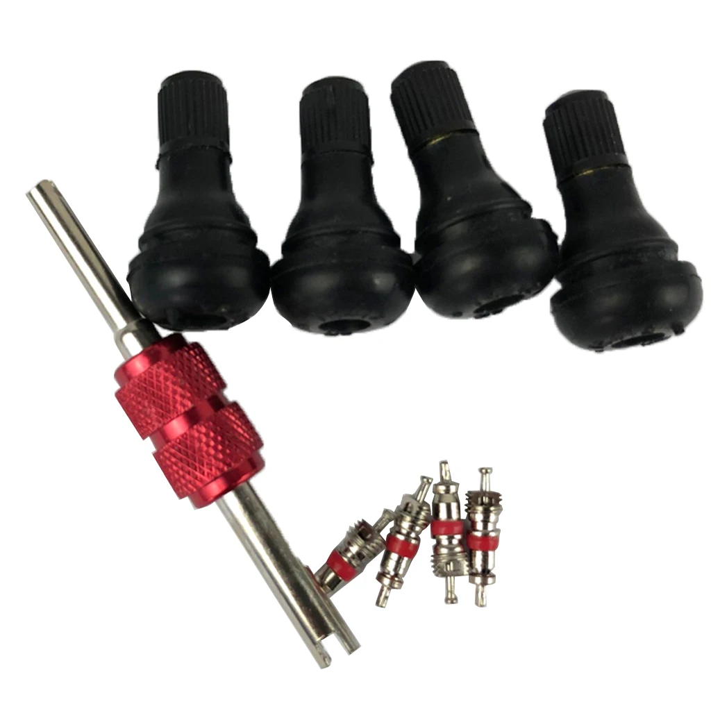 4pcs TR412 Short Tire Valve Stems Stubby ATV Lawn Mower Trailer Motorcycle | Автомобили и мотоциклы
