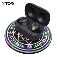 Наушники YTOM T1 Pro APTX TWS Bluetooth 5,0, беспроводные наушники типа C+ Функция беспроводной зарядки QCC3020, наушники для телефона