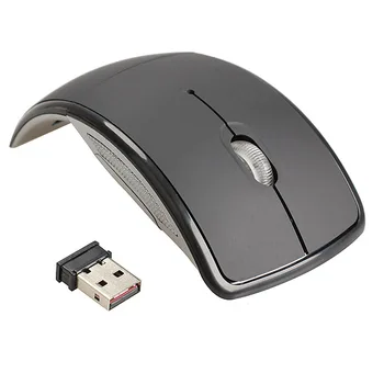 

Intelligent Wireless Mouse 2.4G Computer Mouse Foldable Folding Optical Mice USB Receiver for Laptop PC Computer Desktop Office