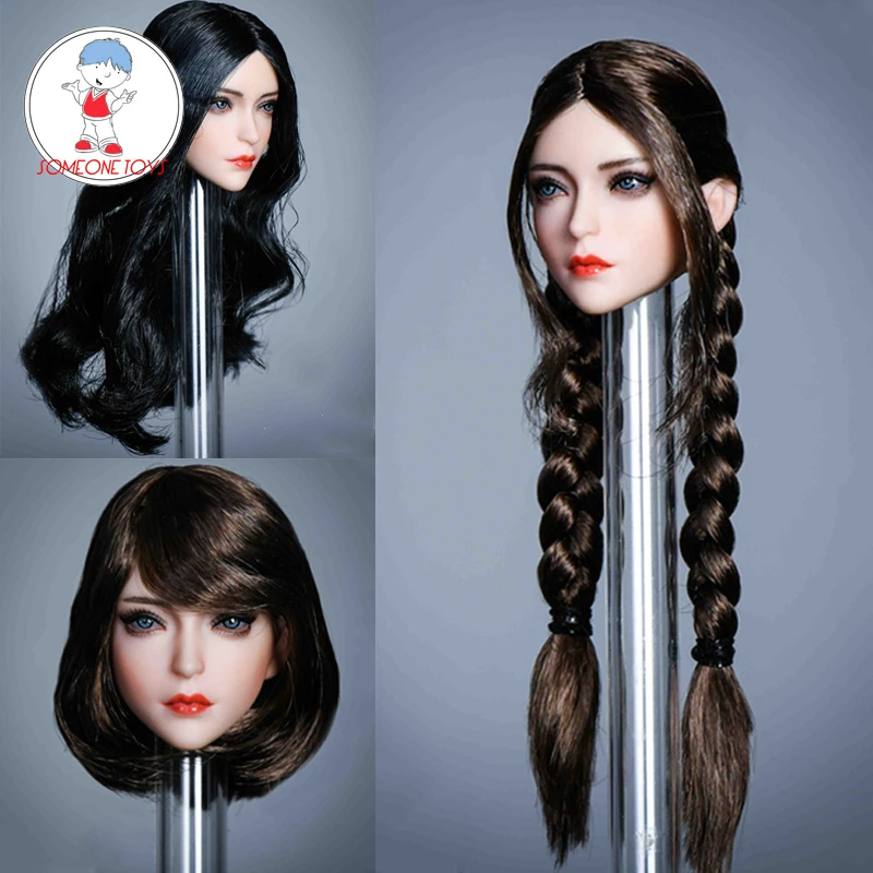Details about   YMTOYS YMT049D 1/6 Beauty Girl Short Hair PVC Head Sculpt for 12" Female Figures 