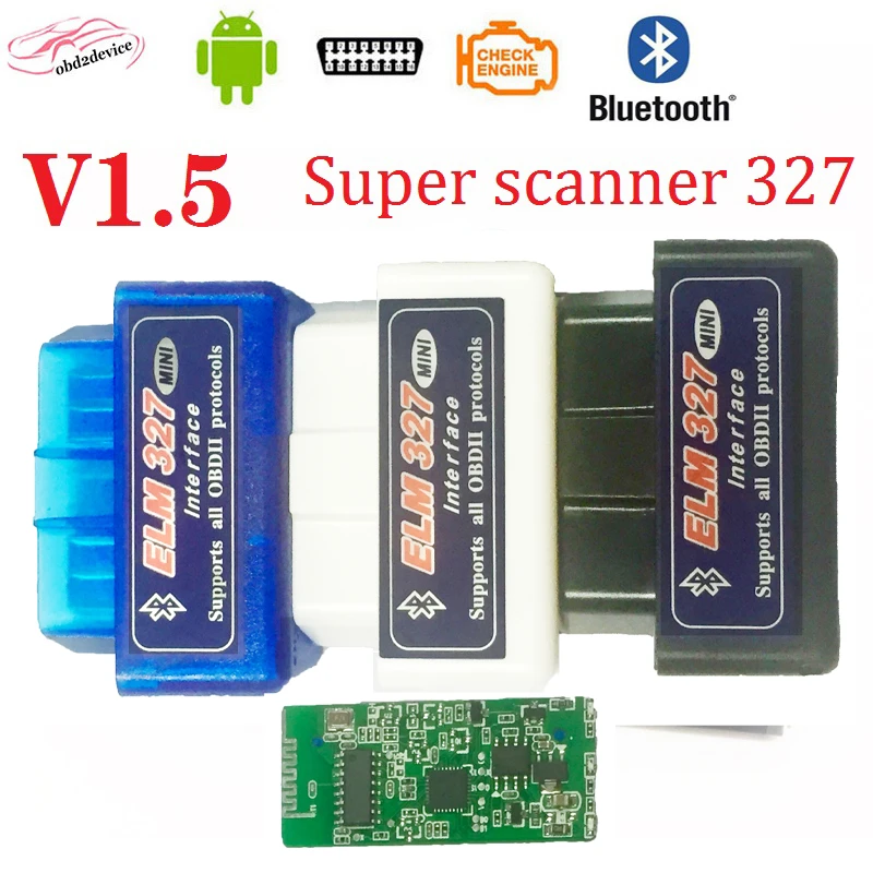 temp gauge car V1.5 car code reader mini elm327 Car tool Bluetooth OBD2 Car scanner ELM 327 Bluetooth 4.0 For Android/Symbian phone miniELM327 battery load testing