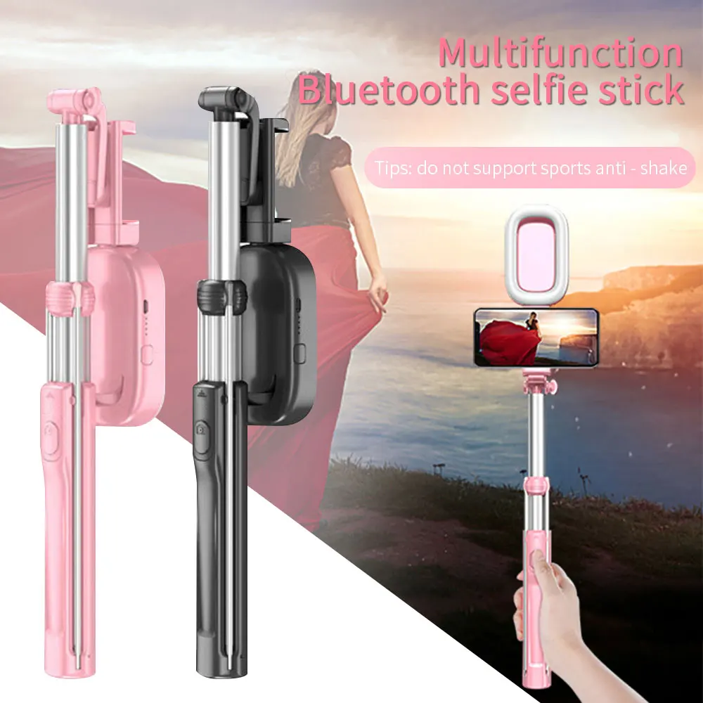 

KISSCASE Multifunction Wireless Bluetooth Selfie Stick Beauty LED Fill Light Tripod Monopod Universal For Android IOS Smartphone
