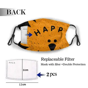 

protective mask with filter Happy Turkey Day Thanksgiving Day anti dust PM2.5 reuse adult teen child girl