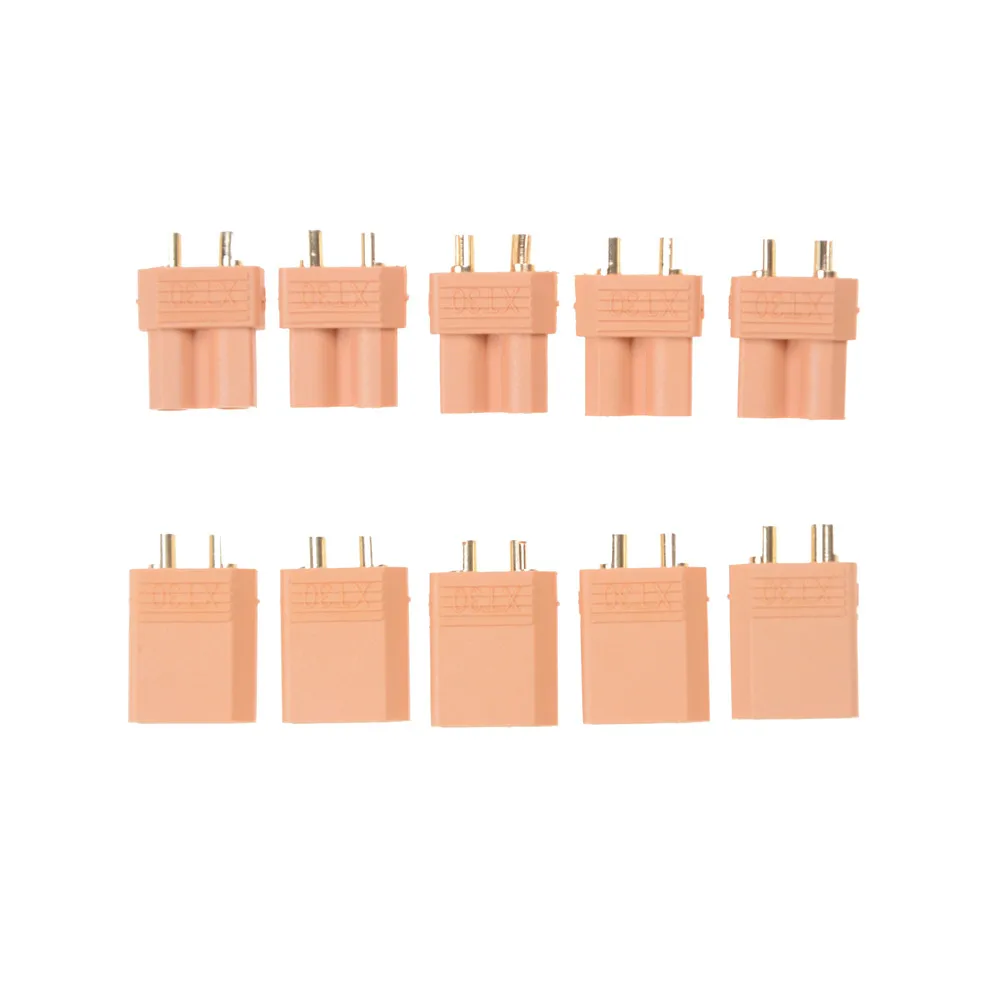 10 unids/lote de conectores XT30 XT-30 XT de 30 enchufes macho y hembra, alta calidad, para batería Lipo RC, venta al por mayor