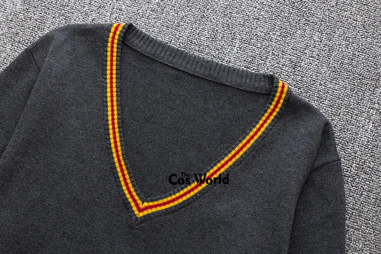 XS-XXL весна осень мужские женские длинные рукава в полоску вязаные топы пуловеры с v-образным вырезом Свитера для JK школьная форма Студенческая одежда