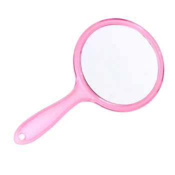 

Creative Makeup Mirror Handheld Cosmetic Mirror Portable Makeup Supplies Accessories for Women Female (Transparent)