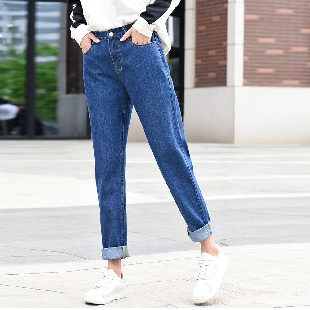 dark blue jeans