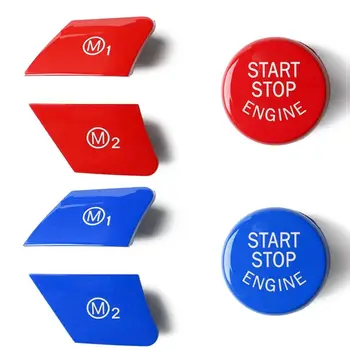 

1Set Auto Steering Wheel M1 M2 Mode Button Start Engine Switch Button for B-MW 1/2/3/4/5/6 Series X5 X6 F15 F16 M Sport