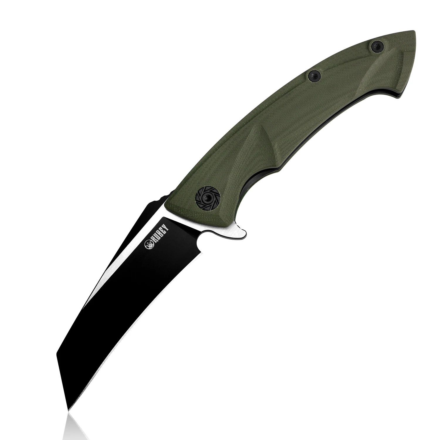 KUBEY KU212 складной нож H с карманным зажимом, D2 стальное лезвие и G10 ручка, на открытом воздухе Охота Кемпинг ножи