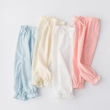 Г. Летние детские штаны-фонарики в Корейском стиле противомоскитные штаны для девочек шифоновые леггинсы для мужчин и женщин Защита от солнца, Trou