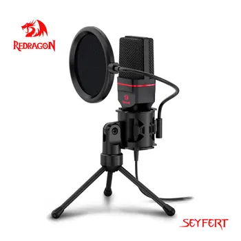 Redragon GM100 Seyfert Omni Condenser Microphone With Tripod  1