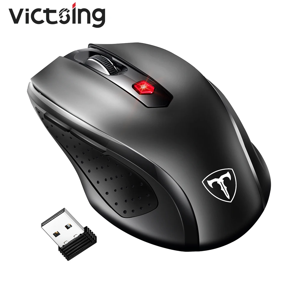 VicTsing ratón inalámbrico MM057 para ordenador, Mouse ergonómico de agarre  cómodo con receptor USB, 6 botones, 2,4G, Win, PC y portátil|Ratones| -  AliExpress