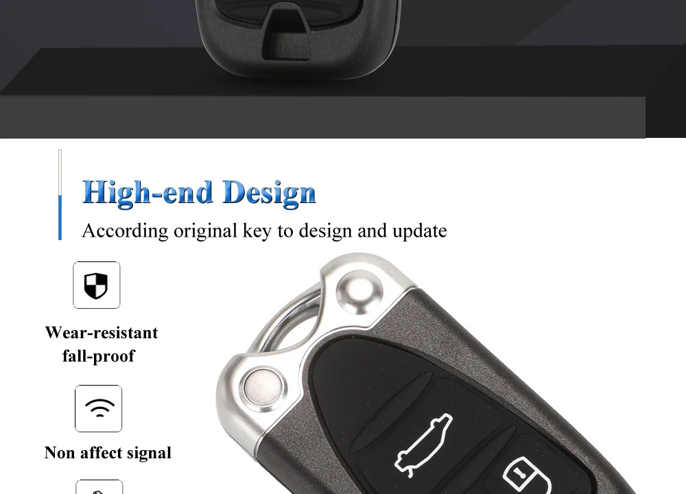 Keyforkess Sostituzione Chiave Shell per Alfa Romeo 159 156 Giulietta Brera Spider GT Smart Remote Key Card 3 Button Uncut lama - Hf09b542a0a5d4507a13568bef3113f97A