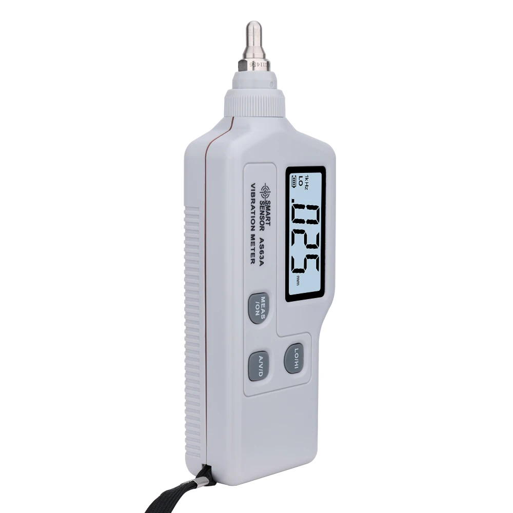 portable vibration meter Smart Sensor AS63A acceleration / displacement / velocity Vibration measurer analyzer vibrometer