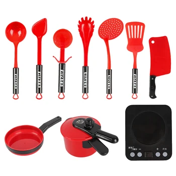 

24pcs/set ABS Educational Mini Cooking Kitchen Toy Set Kids Birthday Gifts Induction Simulation DIY Pretend Play Cookware