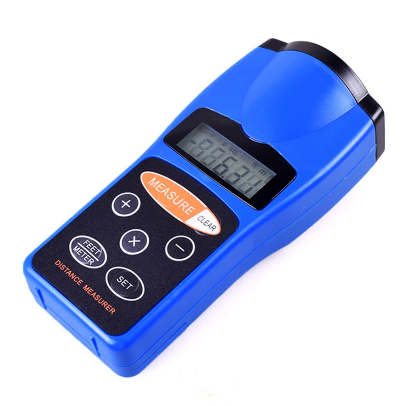 Multifunctional Ultrasonic Distance Measurer 0.5-18 meters Infrared Laser Range Finder LCD Display Digital Rangefinder