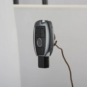 

1PCS For Mercedes Benz E/C/S-Class C200L GLA200 GLC260 Aluminium alloy Protection Car Key Case Shell Cover Auto Accessories