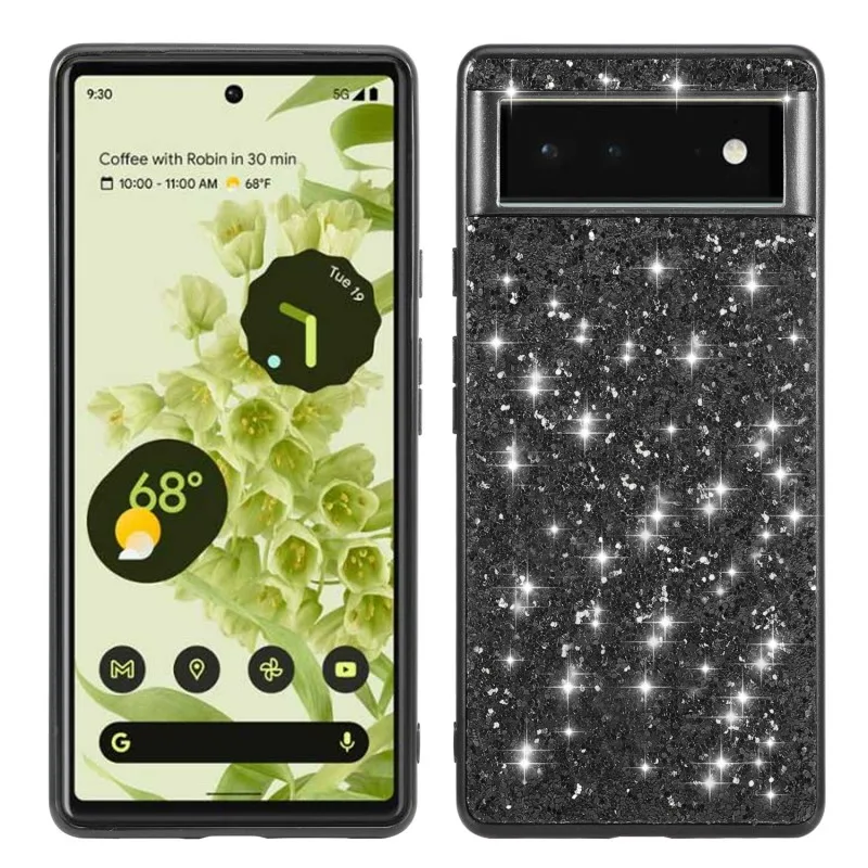 Sparkle - Funda para teléfono compatible con Google Pixel 7A 2023 con  bonito diseño flexible de mármol, protección de cuerpo completo, TPU suave