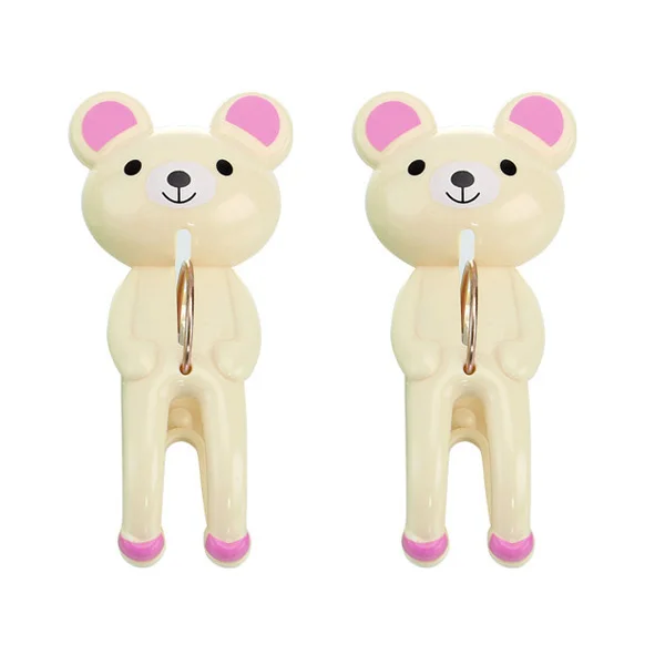 2pc bear 2 шт. креативные колышки для одежды милый лягушка медведь подвесной, для белья одежда шпильки прищепки для пляжного полотенца зажим для одеяла Бытовая прищепка - Цвет: 2pc bear
