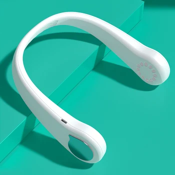 

Micro USB Portable Hanging Neck Fan With Rechargeable Battery Low Noise Electric Handheld Air Cooler Cooling Fan