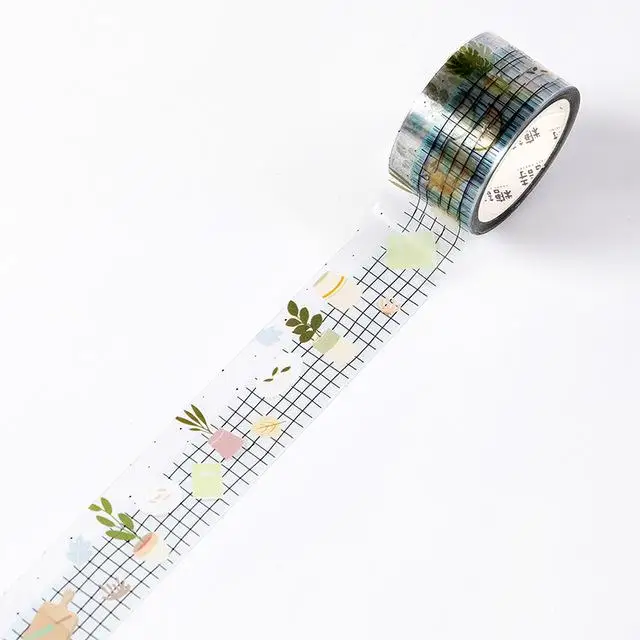 Happy Infinite серия Bullet Journal прозрачная ПЭТ васи лента клейкая лента DIY Скрапбукинг наклейка этикетка маскирующая лента - Цвет: 6