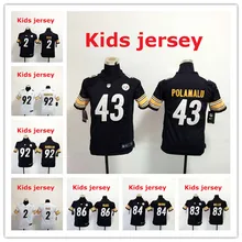 Детская Молодежная быстрая лучшее качество Питтсбург s 32 Франко Харрис 83 Хит Миллер 84 Antonio коричневая майка