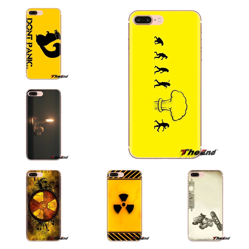 Nuclear Danger Transparent Soft Cases Covers For Sony Xperia Z Z1 Z2 Z3 Z5 compact M2 M4 M5 E3 T3 XA Aqua LG G4 G5 G3 G2 Mini |