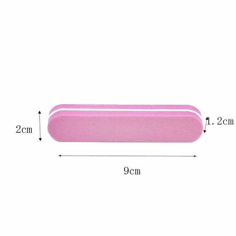 100 шт. бафы губки для ногтей профессиональные фирменные пилки УФ гель инструмент