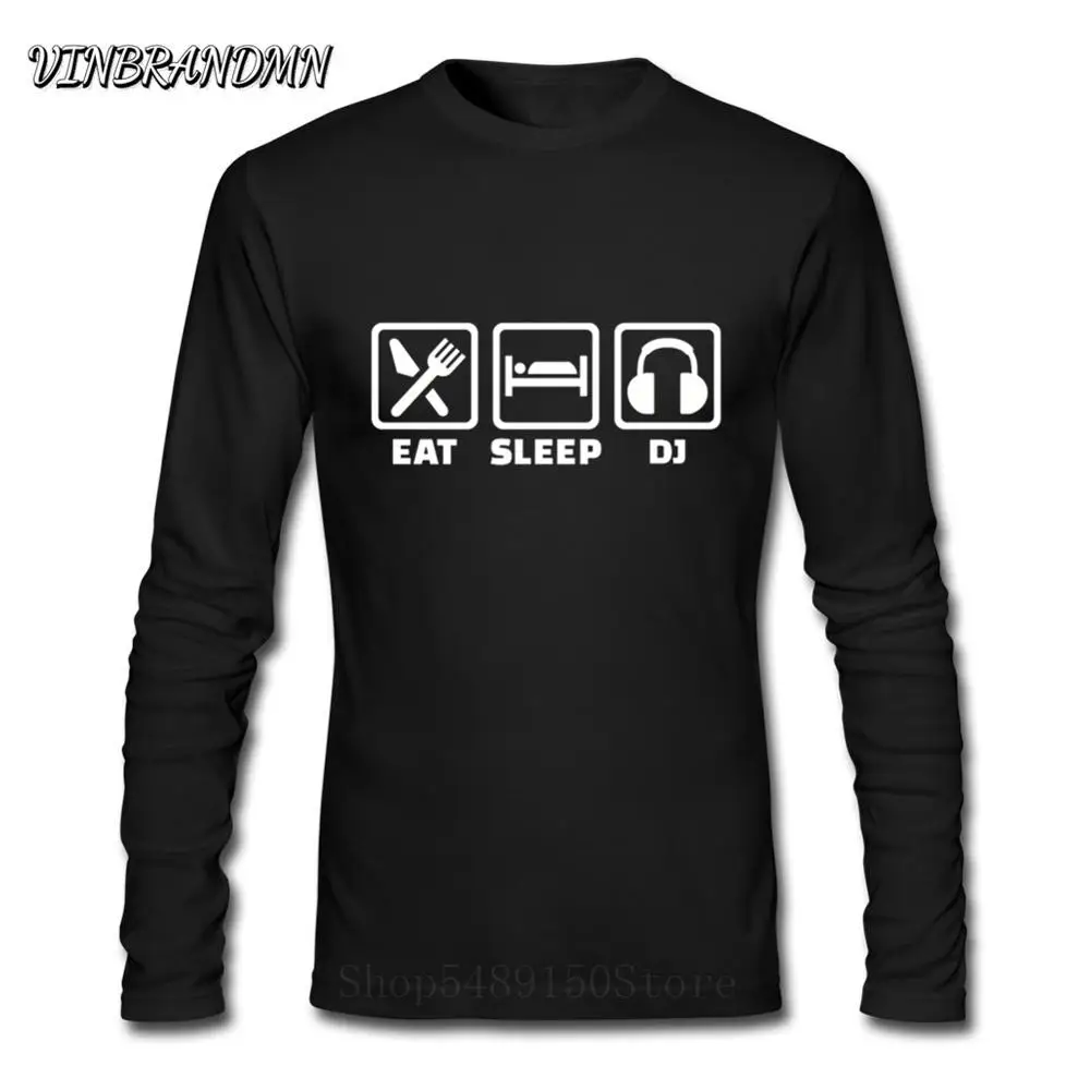 Смешной DJ продюсер ночной клуб Музыка Харадзюку футболки едят сон Mix повторение