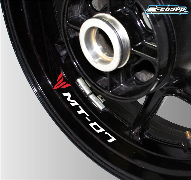 

Moto wheel custom reflective decorative stickers suitable for YAMAHA mt 07 motocycle logo MT-07 decal