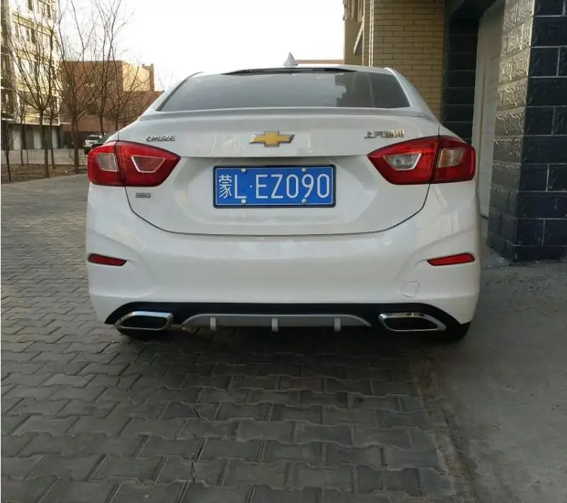 Высокое качество ABS Автомобильный задний багажник диффузор для губ выхлопной Бампер протектор Подходит для Chevrolet Cruze