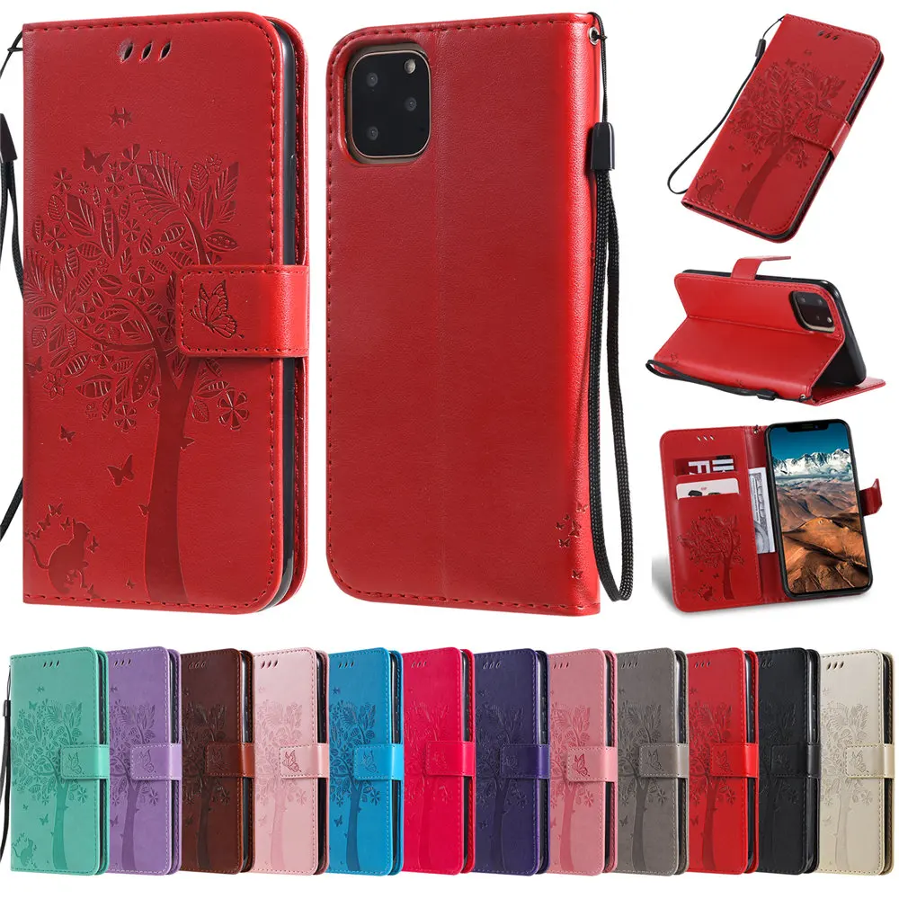 Кожаный чехол-бумажник для iPhone SE 2020 SE2 11 pro MAX 2019 чехол телефона с отделением карт