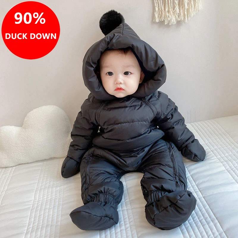 Traje de nieve frío para bebé de 0 a 2 años, chaqueta de plumón de pato para  exteriores, ropa infantil térmica para niña, suéteres para bebé, Mono para  niño 90%|Pinquis| - AliExpress