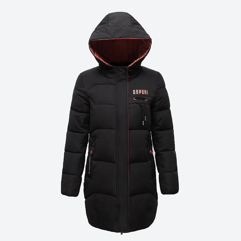 

2019 Winter Parka For Women Cotton Down Jacket With Hooded Stand-Up Collar Female New Fashion Warm Padded Winter Coat For Womens