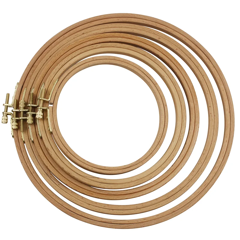 

Natural beech Wood Embroidery Hoop Stand diy embroidery adjustable round cross stitch embroidery stretch manual