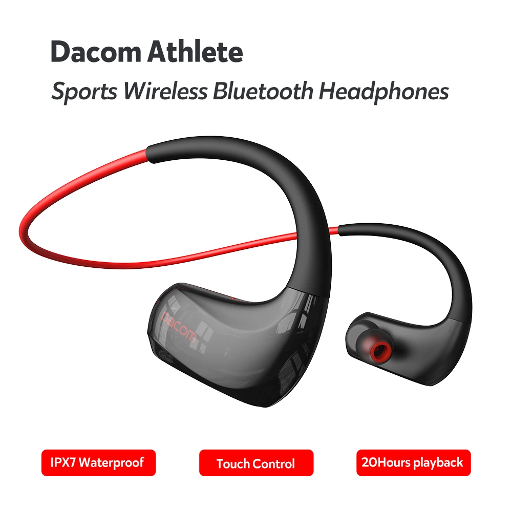 Bluetooth-наушники Dacom G93 водостойкие IPX7 20 часов работы AAC | Электроника