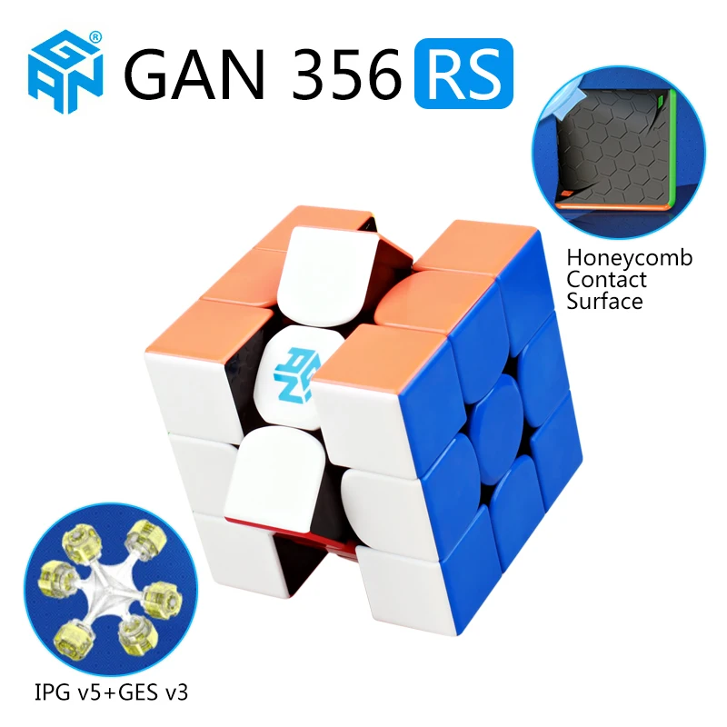 

GAN356 RS 3x3x3 Speed Magic Cube Professional Stickerless GAN356RS Puzzle Cubo Magico Educational Toys For Kid GANS 356 R S Gift